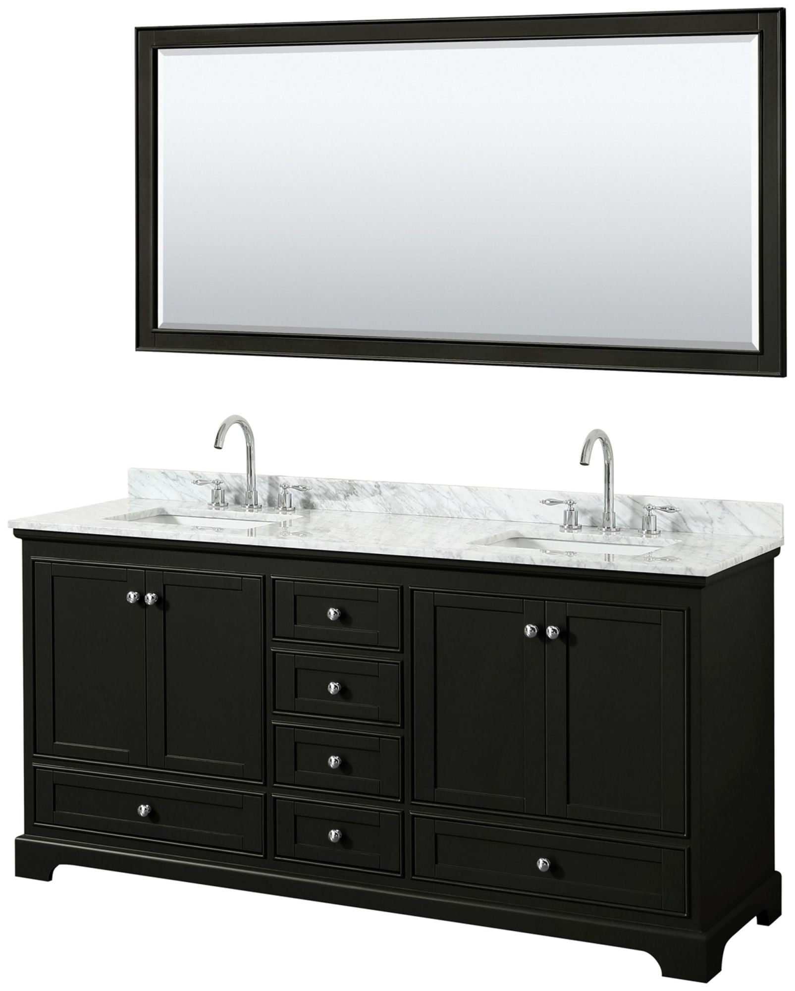 Wyndham Collection Wcs202072dcmunsm70 Deborah 72" Free Standing Double