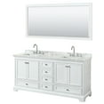 thumbnail image 1 of Wyndham Collection WCS202072DWHCMUNSM70 Deborah 72" Free Standing Double Vanity Set -, 1 of 7