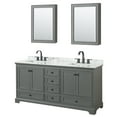 thumbnail image 1 of Wyndham Collection WCS202072DGBCMUNSMED Deborah 72" Free Standing Double Vanity Set - Dark, 1 of 7