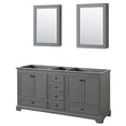 thumbnail image 1 of Wyndham Collection Wcs202072dcxsxxmed Deborah 71" Free Standing Double Wood Vanity Cabinet, 1 of 7