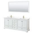 thumbnail image 1 of Wyndham Collection WCS202080DWGWQUNSM70 Deborah 80" Free Standing Double Basin Vanity Set, 1 of 6