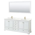thumbnail image 1 of Wyndham Collection WCS202080DWGGTUNSM70 Deborah 80" Free Standing Double Basin Vanity Set, 1 of 6