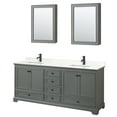 thumbnail image 1 of Wyndham Collection WCS202080DGBGTUNSMED Deborah 80" Free Standing Double Basin Vanity Set, 1 of 7