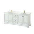 thumbnail image 1 of Wyndham Collection WCS202080DWGGTUNSMXX Deborah 80" Free Standing Double Basin Vanity Set, 1 of 6