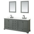 thumbnail image 1 of Wyndham Collection WCS202080DGBWQUS3M24 Deborah 80" Free Standing Double Basin Vanity Set, 1 of 7