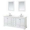 thumbnail image 1 of Wyndham Collection WCS202080DWHWQUS3M24 Deborah 80" Free Standing Double Basin Vanity Set, 1 of 6