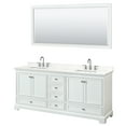 thumbnail image 1 of Wyndham Collection Wcs202080d-Qtz-Us3m70 Deborah 80" Free Standing Double Basin Vanity Set, 1 of 6