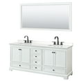 thumbnail image 1 of Wyndham Collection WCS202080DWBWQUS3M70 Deborah 80" Free Standing Double Basin Vanity Set, 1 of 6