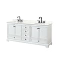 thumbnail image 1 of Wyndham Collection WCS202080DWBGTUS3MXX Deborah 80" Free Standing Double Basin Vanity Set, 1 of 6