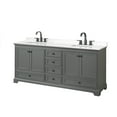 thumbnail image 1 of Wyndham Collection WCS202080DGBWQUS3MXX Deborah 80" Free Standing Double Basin Vanity Set, 1 of 7