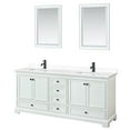 thumbnail image 1 of Wyndham Collection WCS202080DWBWCUNSM24 Deborah 80" Free Standing Double Basin Vanity Set, 1 of 7