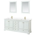 thumbnail image 1 of Wyndham Collection WCS202080DWGWCUNSM24 Deborah 80" Free Standing Double Basin Vanity Set, 1 of 7