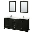 thumbnail image 1 of Wyndham Collection WCS202080DDEC2UNSMED Deborah 80" Free Standing Double Basin Vanity Set, 1 of 6