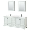 thumbnail image 1 of Wyndham Collection WCS202080DWHWCUNSMED Deborah 80" Free Standing Double Basin Vanity Set, 1 of 7
