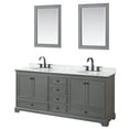 thumbnail image 1 of Wyndham Collection WCS202080DGBCMUNOM24 Deborah 80" Free Standing Double Vanity Set - Dark, 1 of 7