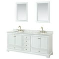 thumbnail image 1 of Wyndham Collection WCS202080DWGCMUNOM24 Deborah 80" Free Standing Double Vanity Set -, 1 of 7