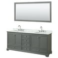 thumbnail image 1 of Wyndham Collection WCS202080DKGCMUNOM70 Deborah 80" Free Standing Double Vanity Set - Dark, 1 of 7