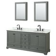 thumbnail image 1 of Wyndham Collection WCS202080DGBCMUNOMED Deborah 80" Free Standing Double Vanity Set - Dark, 1 of 7