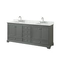 thumbnail image 1 of Wyndham Collection WCS202080DKGCMUNOMXX Deborah 80" Free Standing Double Vanity Set - Dark, 1 of 7