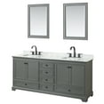 thumbnail image 1 of Wyndham Collection Wcs202080dcmunsm24 Deborah 80" Free Standing Double Vanity Set - Dark, 1 of 7