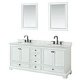 thumbnail image 1 of Wyndham Collection Wcs202080dcmunsm24 Deborah 80" Free Standing Double Vanity Set - White, 1 of 7