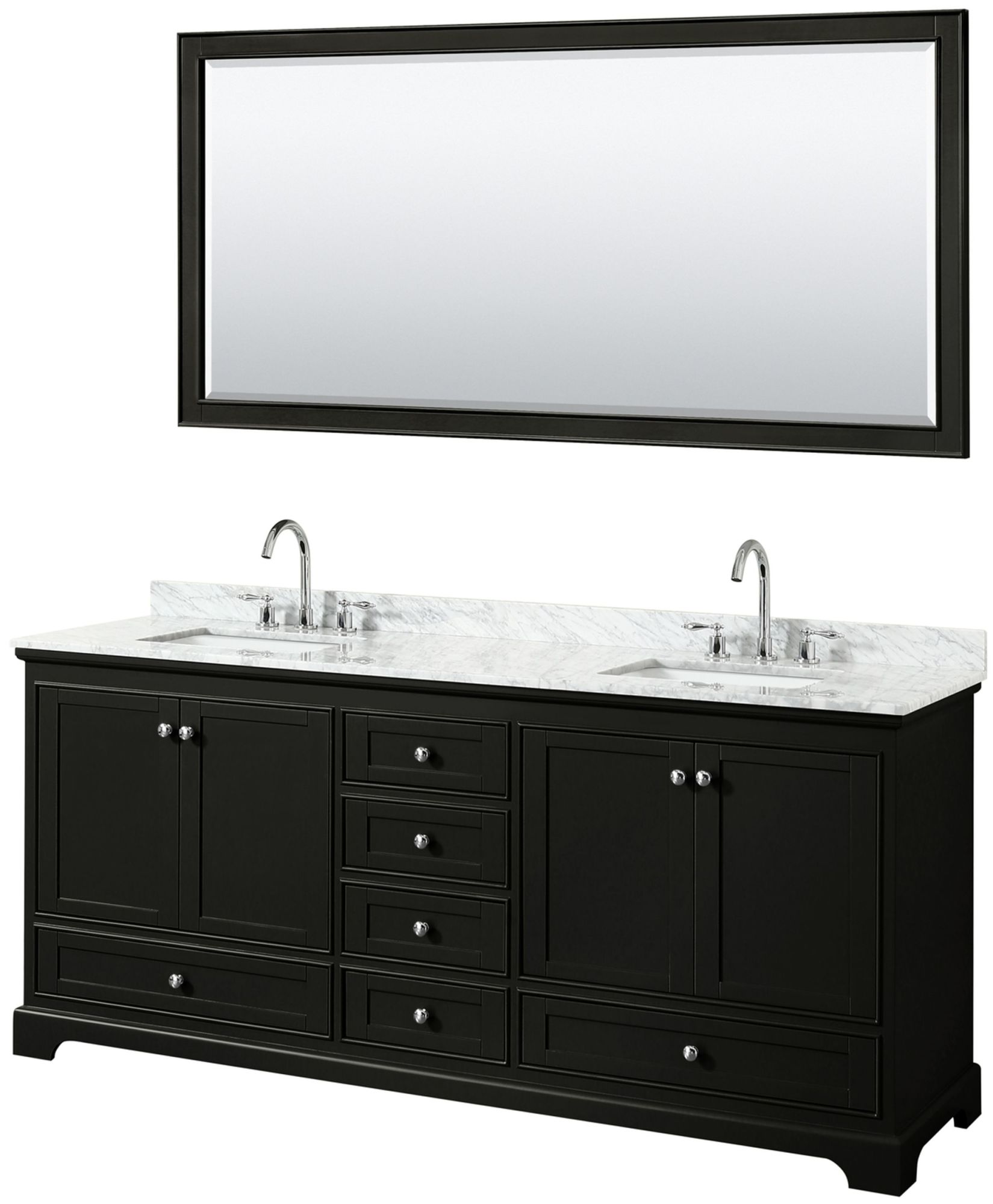 Wyndham Collection Wcs202080dcmunsm70 Deborah 80" Free Standing Double