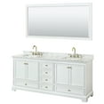 thumbnail image 1 of Wyndham Collection Wcs202080dcmunsm70 Deborah 80" Free Standing Double Vanity Set - White, 1 of 7
