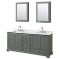 thumbnail image 1 of Wyndham Collection WCS202080DKGCMUNSMED Deborah 80" Free Standing Double Vanity Set - Dark, 1 of 7