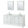 thumbnail image 1 of Wyndham Collection Wcs202080dcmunsmed Deborah 80" Free Standing Double Vanity Set - White, 1 of 7