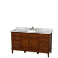 thumbnail image 1 of Wyndham Collection Wcv161660sunrmxx Hatton 60" Free Standing Vanity Set - Light Chestnut /, 1 of 2