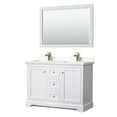 thumbnail image 1 of Wyndham Collection Wcv232348d-Qtz-Unsm46 Avery 48" Free Standing Double Basin Vanity Set -, 1 of 7