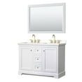thumbnail image 1 of Wyndham Collection Wcv232348d-Qtz-Us3m46 Avery 48" Free Standing Double Basin Vanity Set -, 1 of 7