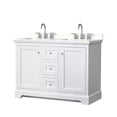 thumbnail image 1 of Wyndham Collection WCV232348DWHWQUS3MXX Avery 48" Free Standing Double Basin Vanity Set -, 1 of 7