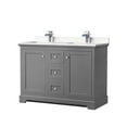 thumbnail image 1 of Wyndham Collection WCV232348DKGC2UNSMXX Avery 48" Free Standing Double Basin Vanity Set -, 1 of 7