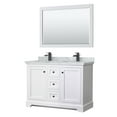thumbnail image 1 of Wyndham Collection WCV232348DWBCMUNSM46 Avery 48" Free Standing Double Basin Vanity Set -, 1 of 7