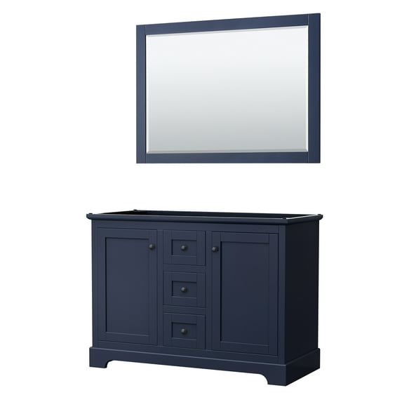 Wyndham Collection Wcv232348dcxsxxm46 Avery 48" Single Free Standing Vanity Cabinet - Dark