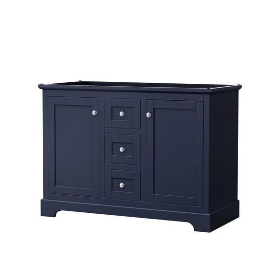 Wyndham Collection WCV232348DBCCXSXXMXX Avery 48" Single Free Standing Vanity Cabinet Only