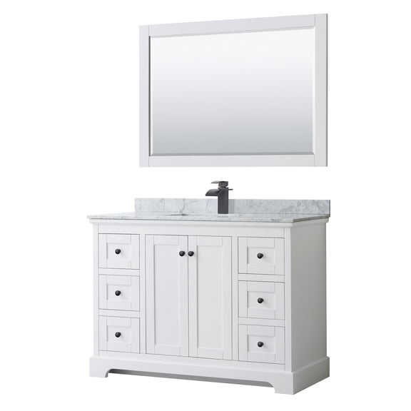 Wyndham Collection Wcv232348scmunsm46 Avery 48" Free Standing Single Basin Vanity Set -