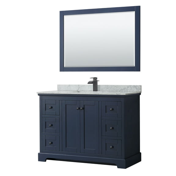 Wyndham Collection Wcv232348scmunsm46 Avery 48" Free Standing Single Basin Vanity Set -