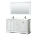 thumbnail image 1 of Wyndham Collection Wcv232360d-Qtz-Unsm58 Avery 60" Free Standing Double Basin Vanity Set -, 1 of 7