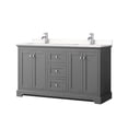 thumbnail image 1 of Wyndham Collection WCV232360DKGWQUNSMXX Avery 60" Free Standing Double Basin Vanity Set -, 1 of 7
