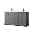 thumbnail image 1 of Wyndham Collection WCV232360DGBGTUNSMXX Avery 60" Free Standing Double Basin Vanity Set -, 1 of 7