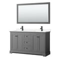thumbnail image 1 of Wyndham Collection WCV232360DGBWCUNSM58 Avery 60" Free Standing Double Basin Vanity Set -, 1 of 7