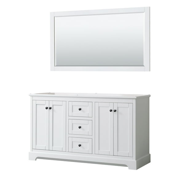 Wyndham Collection Wcv232360dcxsxxm58 Avery 60" Double Free Standing Vanity Cabinet -