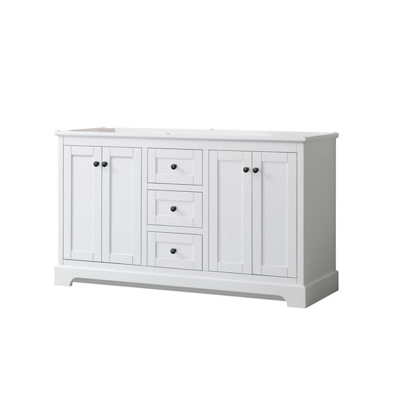 Wyndham Collection Wcv232360dcxsxxmxx Avery 60" Double Free Standing Vanity Cabinet Only -