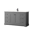 thumbnail image 1 of Wyndham Collection WCV232360SGBWQUNSMXX Avery 60" Free Standing Single Basin Vanity Set -, 1 of 7