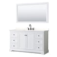 thumbnail image 1 of Wyndham Collection WCV232360SWBWQUS3M58 Avery 60" Free Standing Single Basin Vanity Set -, 1 of 7
