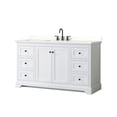 thumbnail image 1 of Wyndham Collection WCV232360SWBWQUS3MXX Avery 60" Free Standing Single Basin Vanity Set -, 1 of 7