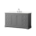 thumbnail image 1 of Wyndham Collection WCV232360SKGGTUS3MXX Avery 60" Free Standing Single Basin Vanity Set -, 1 of 7
