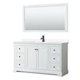 thumbnail image 1 of Wyndham Collection WCV232360SWBWCUNSM58 Avery 60" Free Standing Single Basin Vanity Set -, 1 of 7